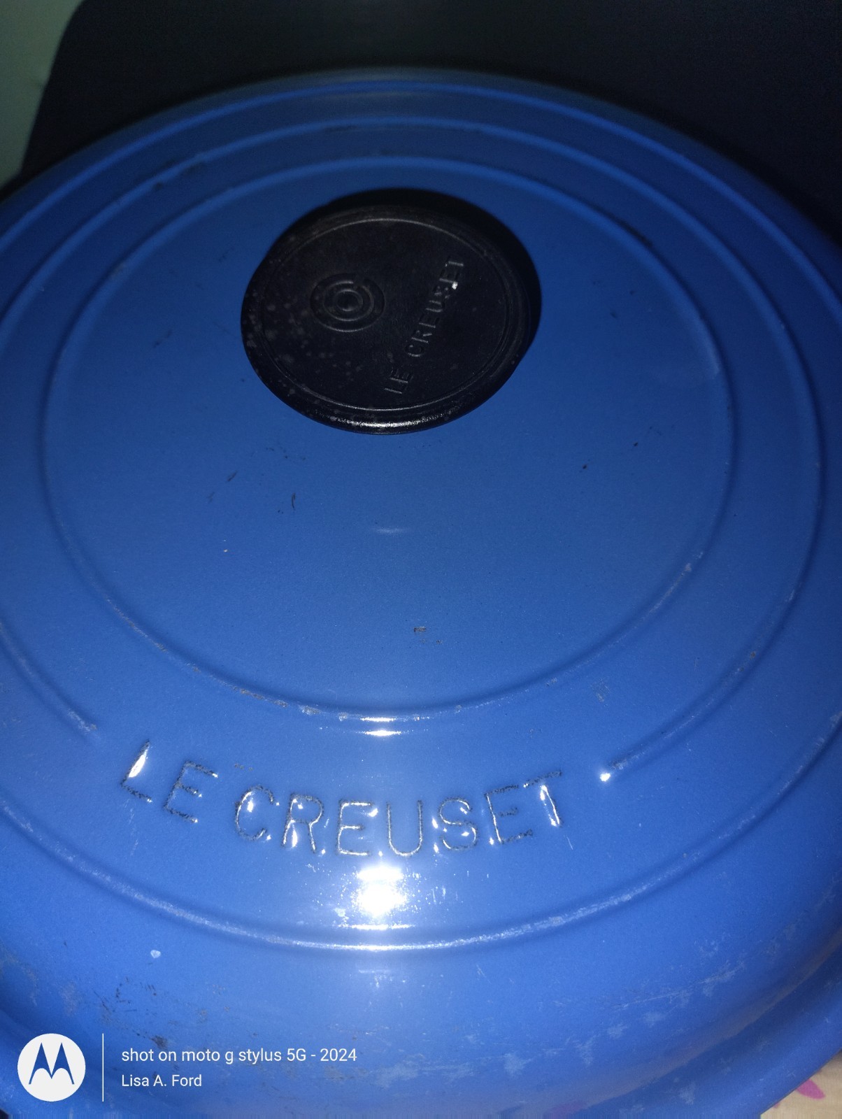 Le Creuset #30 Blue Enameled Cast Iron Braiser Buffet Casserole Pan w/Lid France