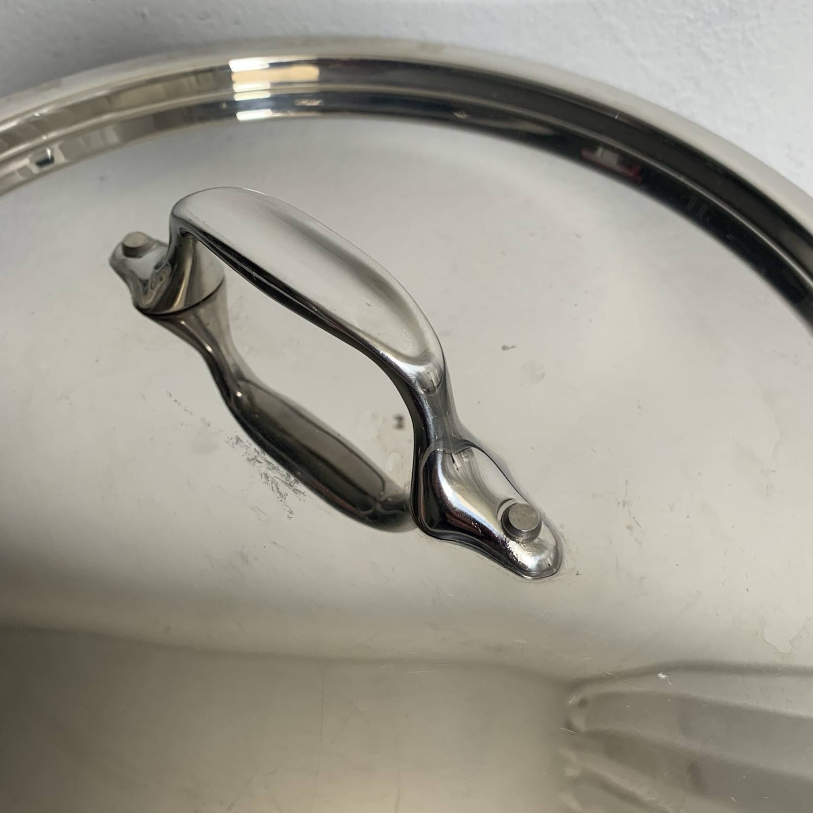 All-Clad – D3 Stainless Steel Fry Pan with Lid – Double Handle