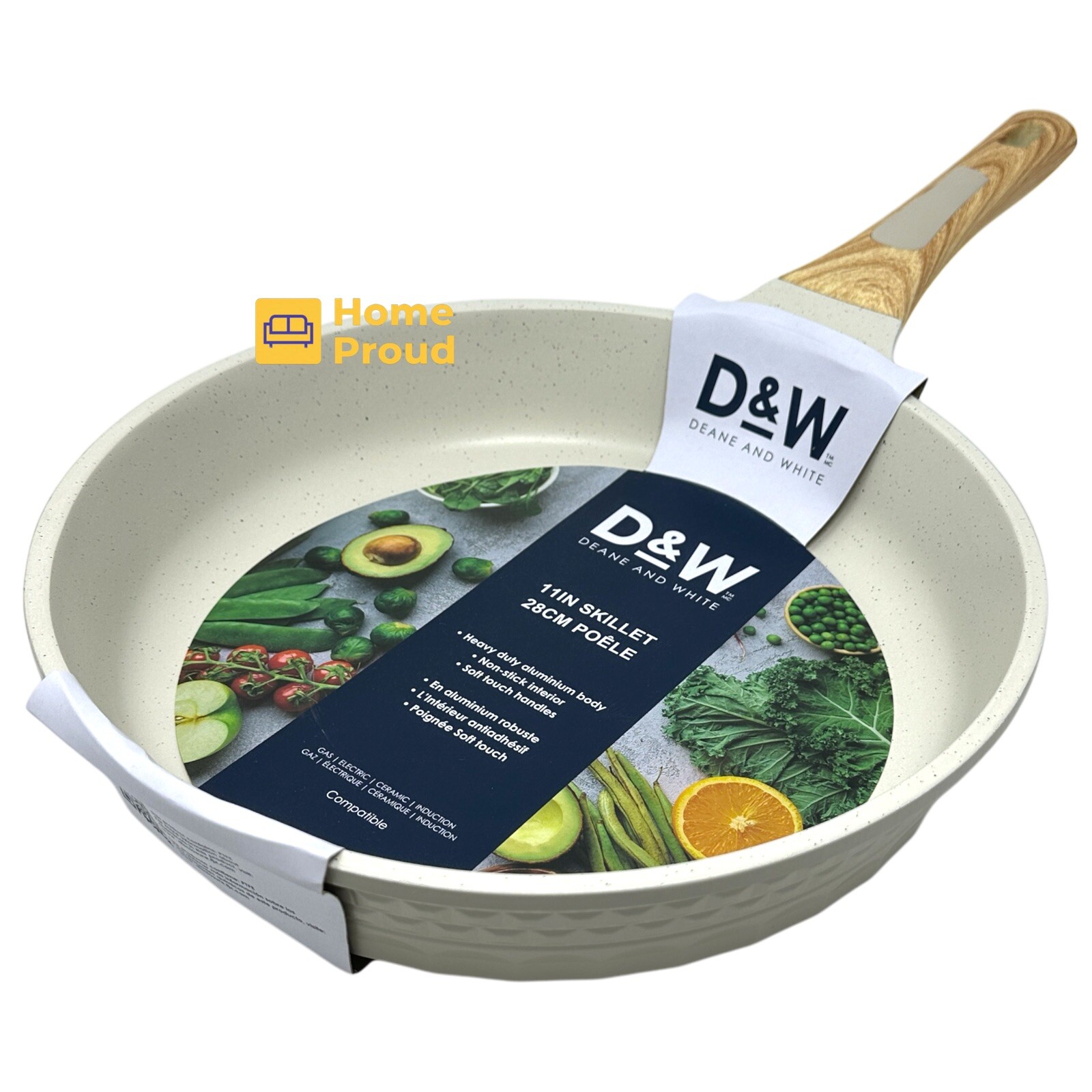 NonStick Frying Pan Skillet 11 Inch Durable D&W Kitchen Cookware Deane&White
