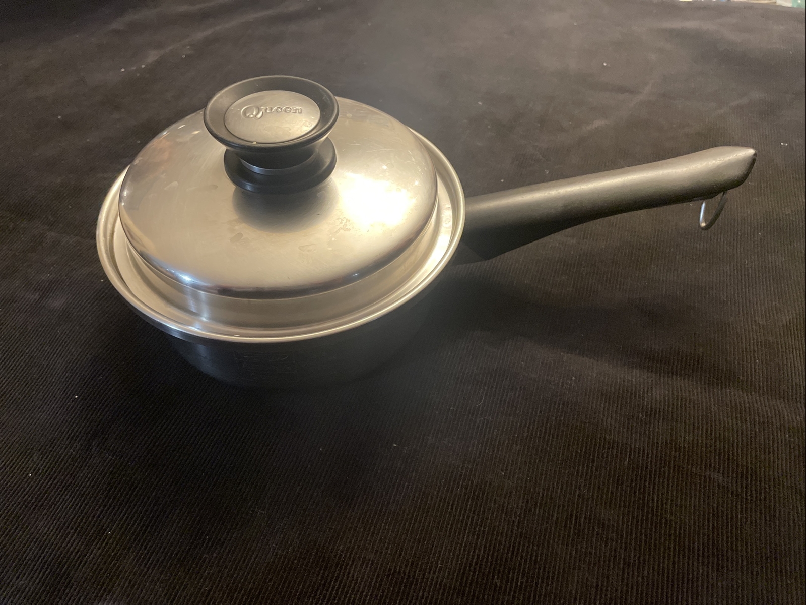 Amway Queen Cookware 1 1/2 Quart Pan with Lid Multi-Ply 18/8 Stainless Steel USA