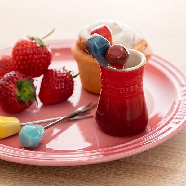 LE CREUSET Food Pick & Small Jar Set Rainbow Soleil/Marine Blue/Cherry Red/Mint