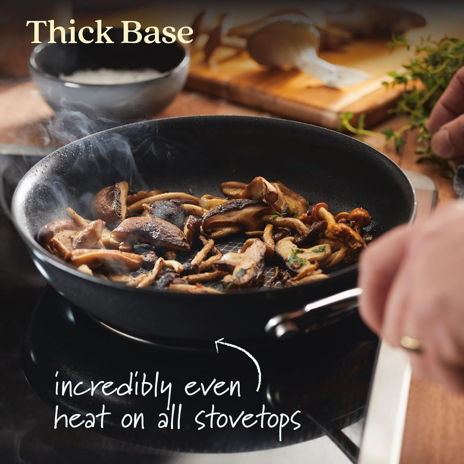 X Hybrid Nonstick Frying Pan/Skillet 8.25 Inch Dark Gray