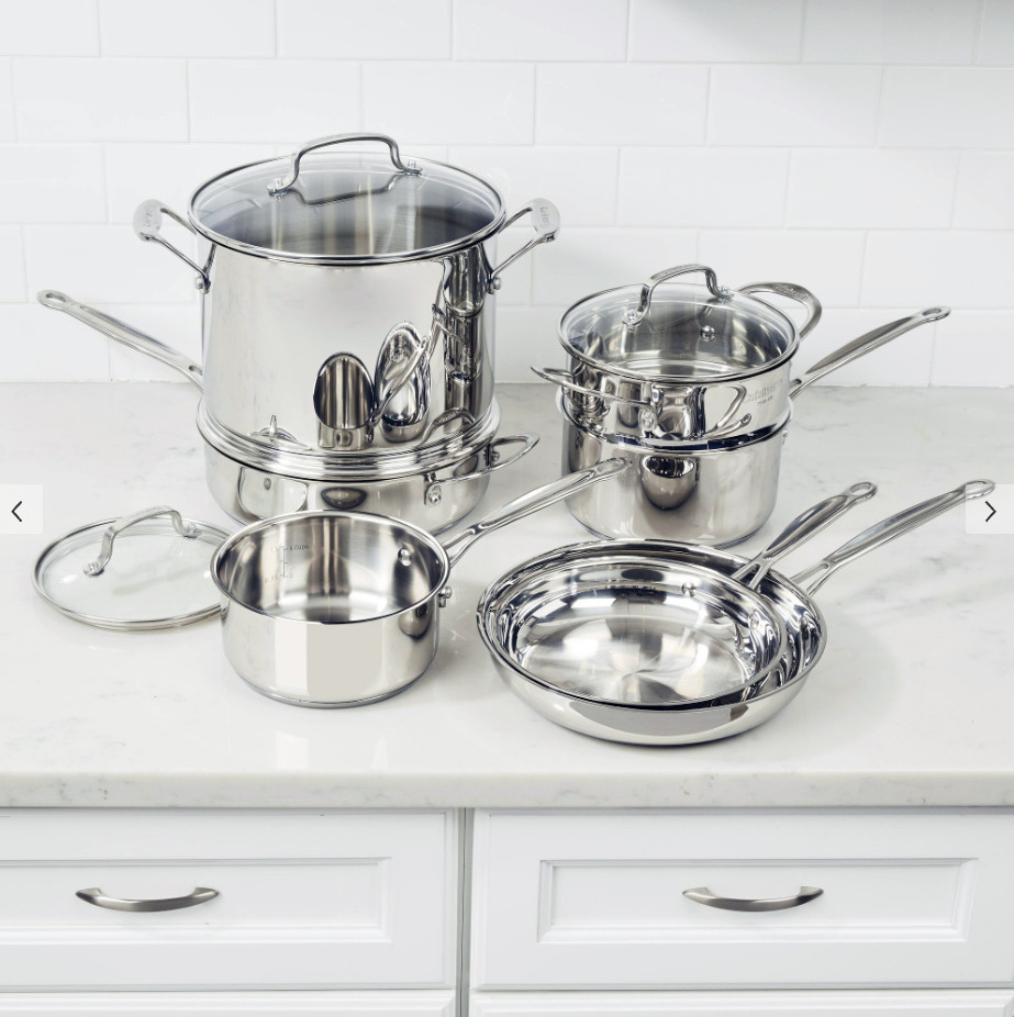 Cuisinart Chef’s Classic Stainless Steel 11-Piece Cookware Set