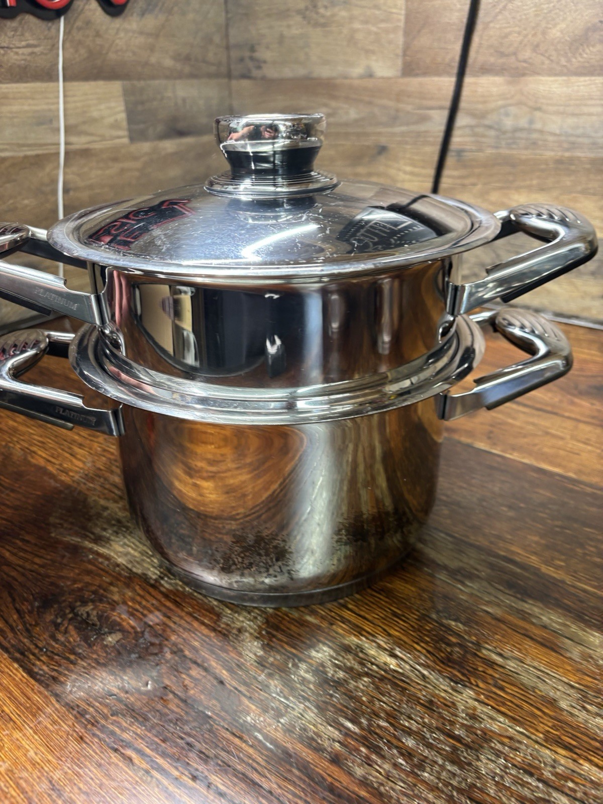 Platinum Cookware 24 Elements T304 Stainless Steel 4 Qt Stock POT + Steamer Pan