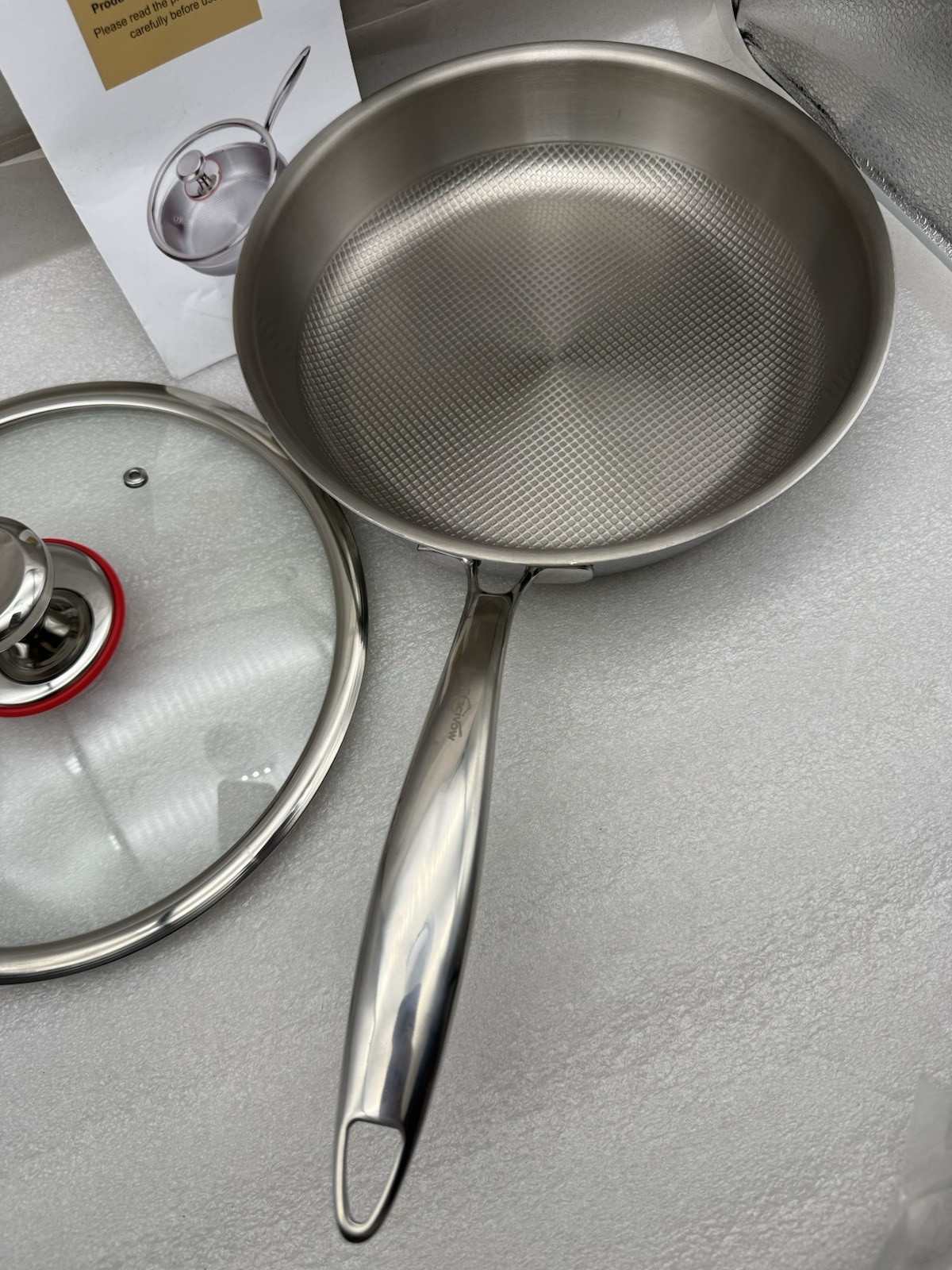 Ptacivow 10″ Titanium Pans for Cooking,99.6% Titanium Frying Pan Healthy *READ..