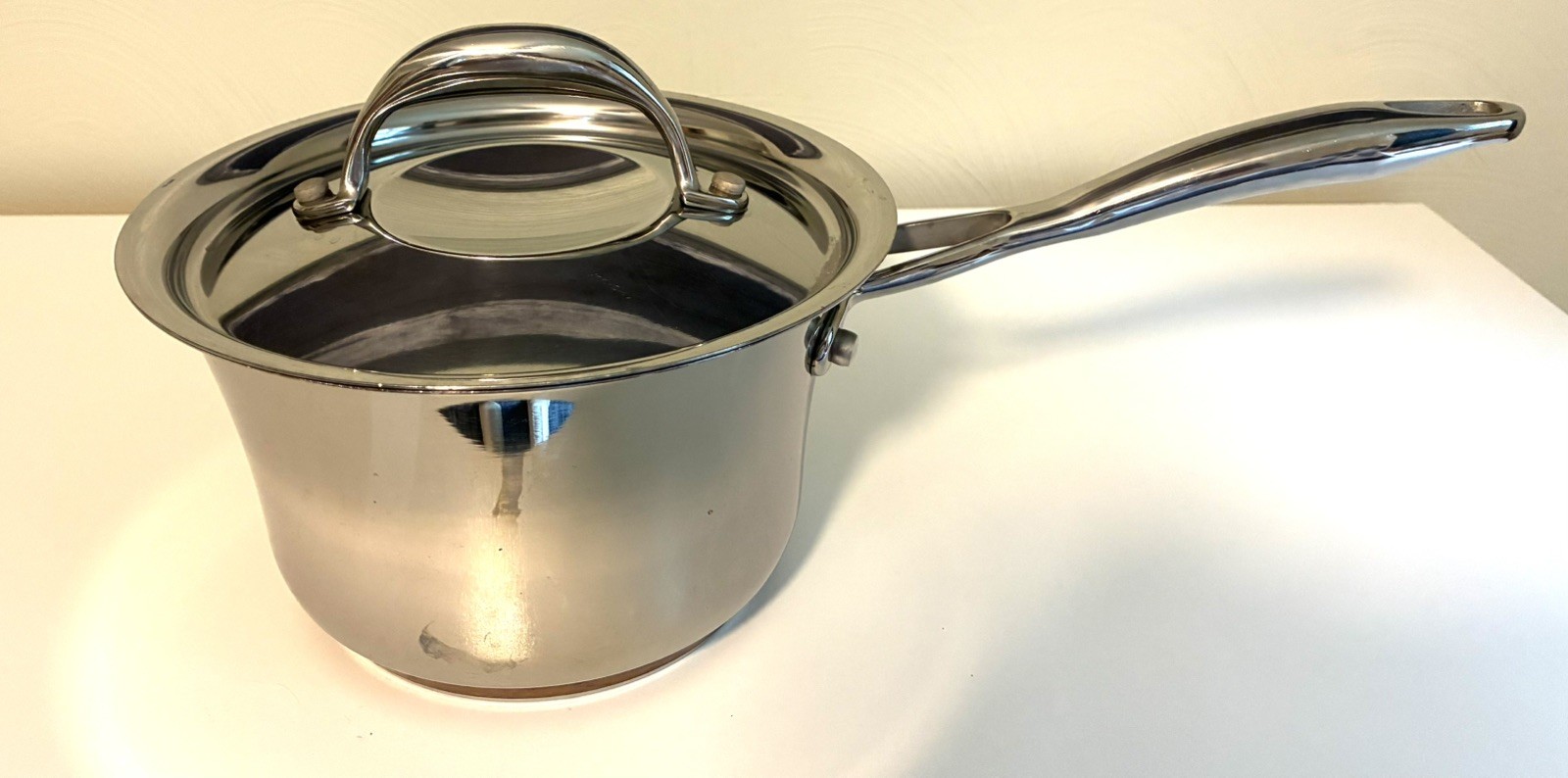 Kirkland Signature Copper Core 5 PLY NSF 2Qt Sauce Pan Stainless Steel Lid NICE
