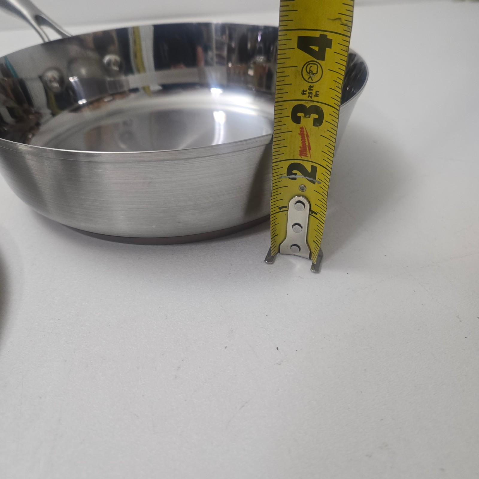 Technique Ti 9in 22cm 18/10 Stainless Steel Frying Pan Skillet Heavy Duty W/Lid