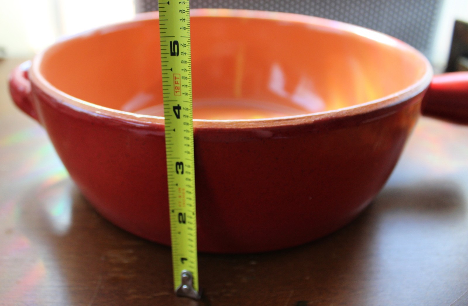 De Silva Italian Terracotta Ovenware Set 5-Piece Red Ceramic Bowls Pots Pan