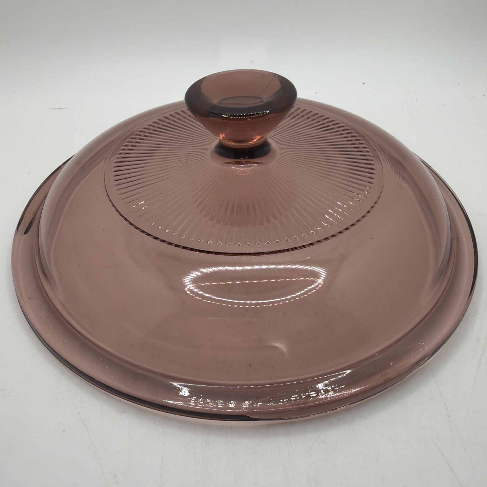 PYREX Cranberry Visions Glass Lid V-1-C LID ONLY