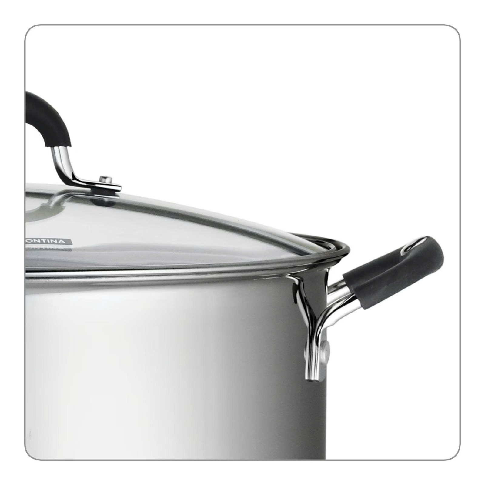 Tramontina 16 Quart Stainless Steel Covered Stock Pot lid
