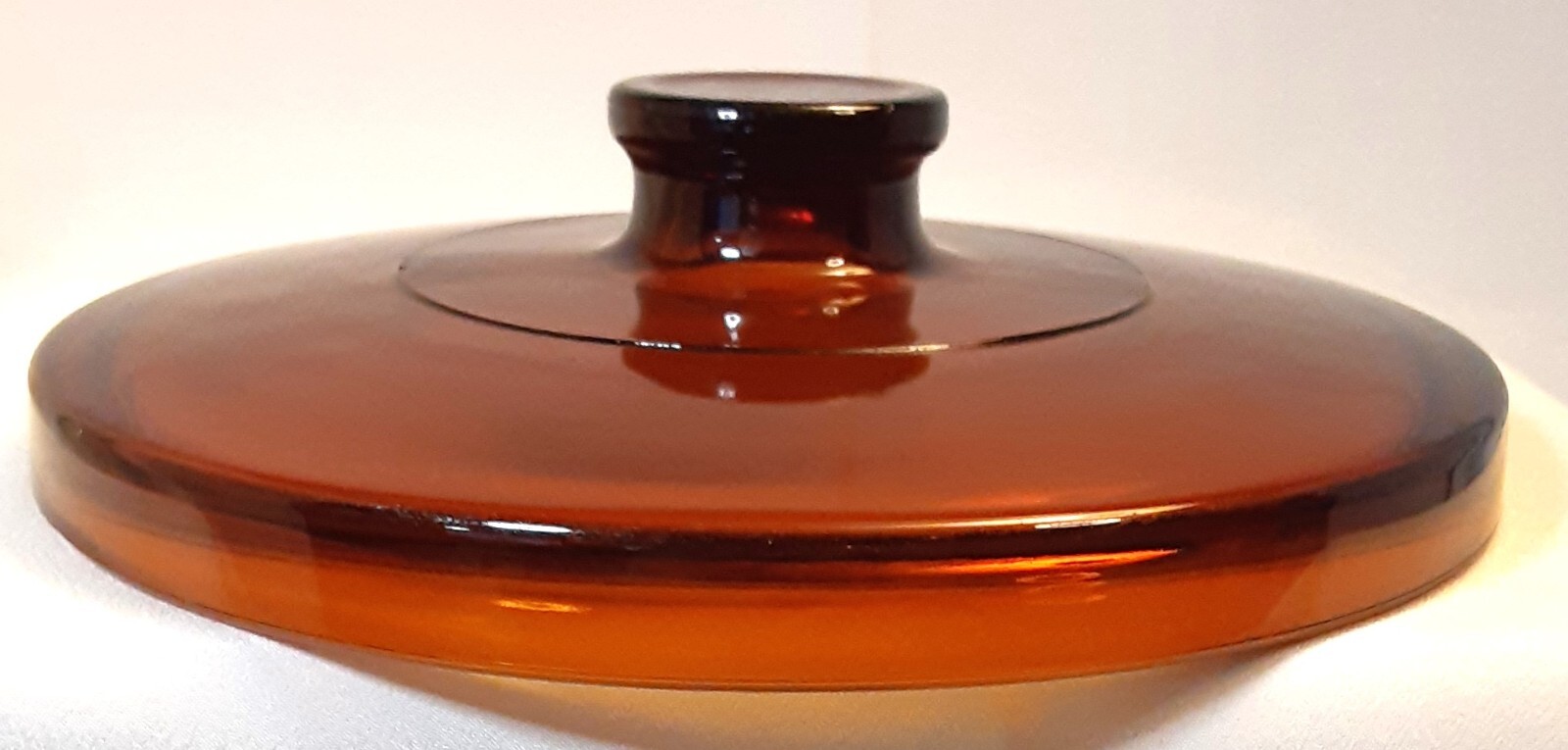 Amber 8″ Glass Replacement Lid LID ONLY 7.75″ Interior Diameter
