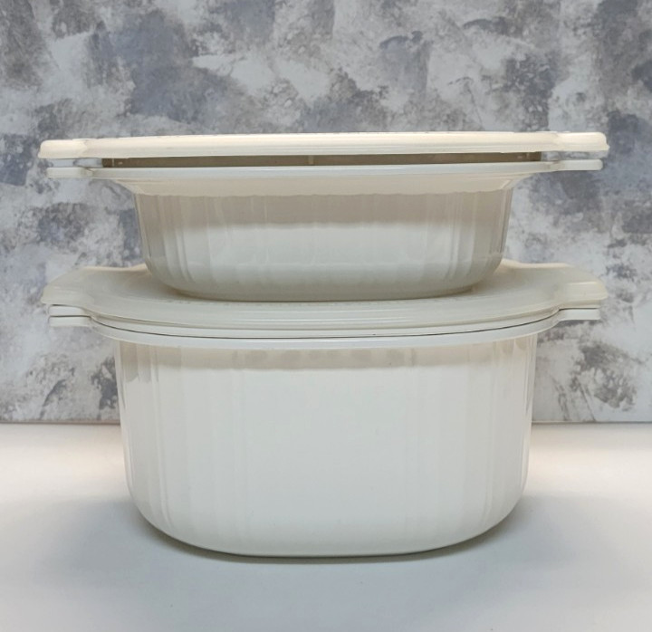 Rubbermaid 3, 2 & 1 Quart Microwave Cookware Casserole Bowls Steamer w/Lids 7 pc