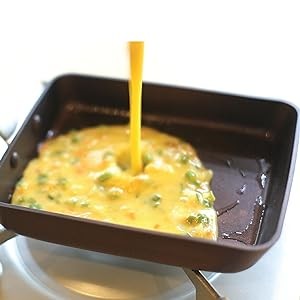 Tamagoyaki Japanese Omelette Pan/Egg Pan Skillet, PFOA-Free, Dishwasher Safe,