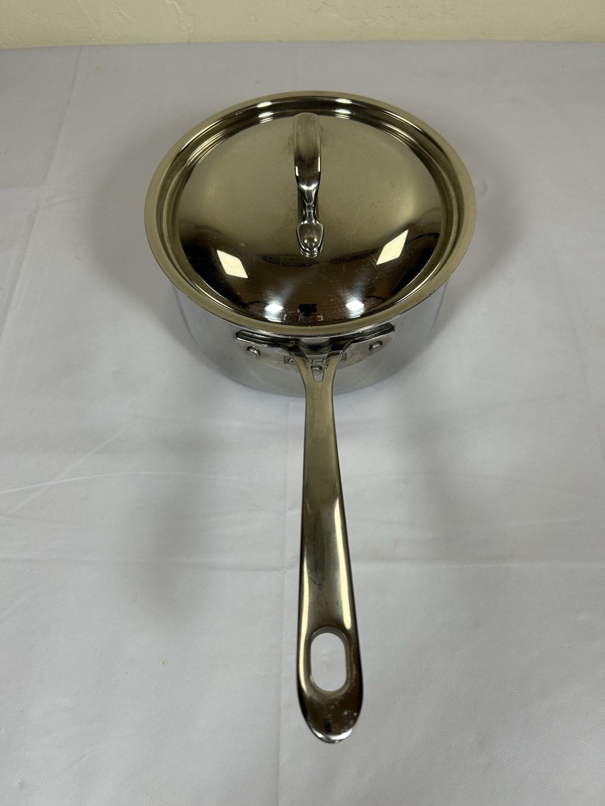 DACOR Hot Dots 2.5 qt Stainless Steel Sauce Pan Saucier Cookware w/ Lid