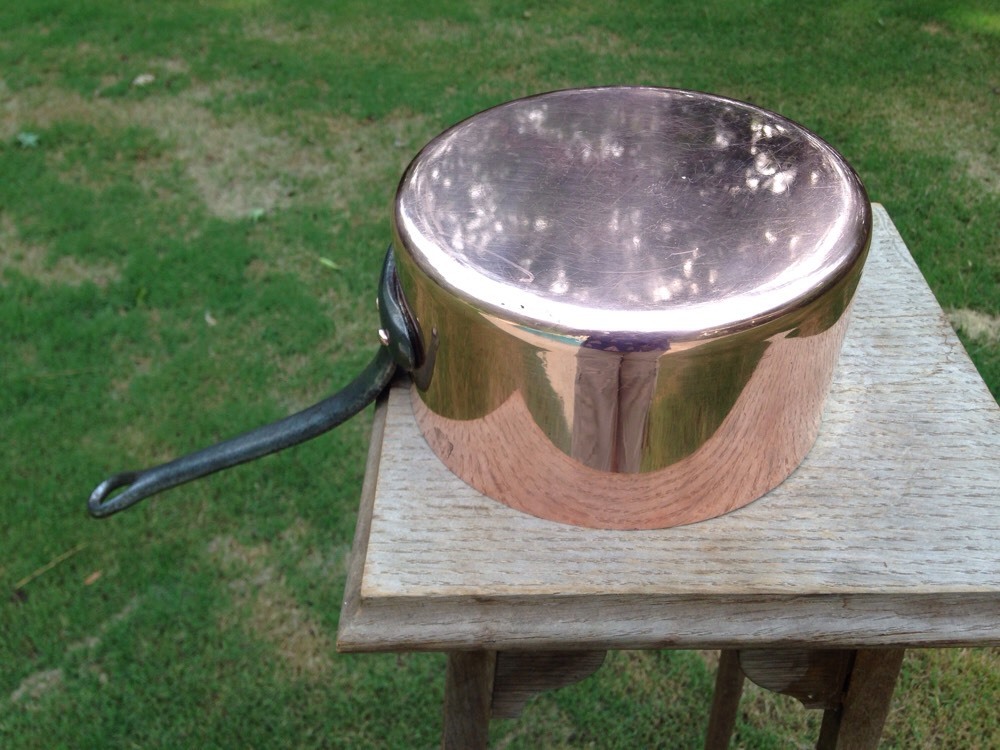 Garanti Villedieu 2.2mm French 7.25″Copper Sauce Pan Made France Marque Deposee