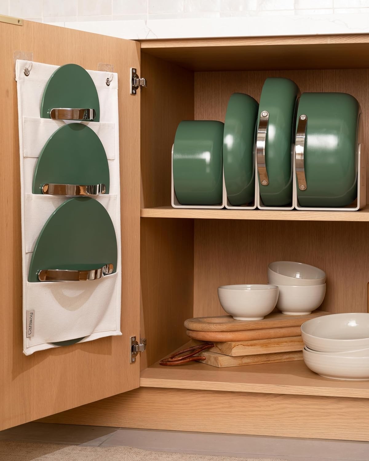 Caraway Non-stick Ceramic Cookware Set (12 Piece) Pots, Pans, Lids and Kitchen S