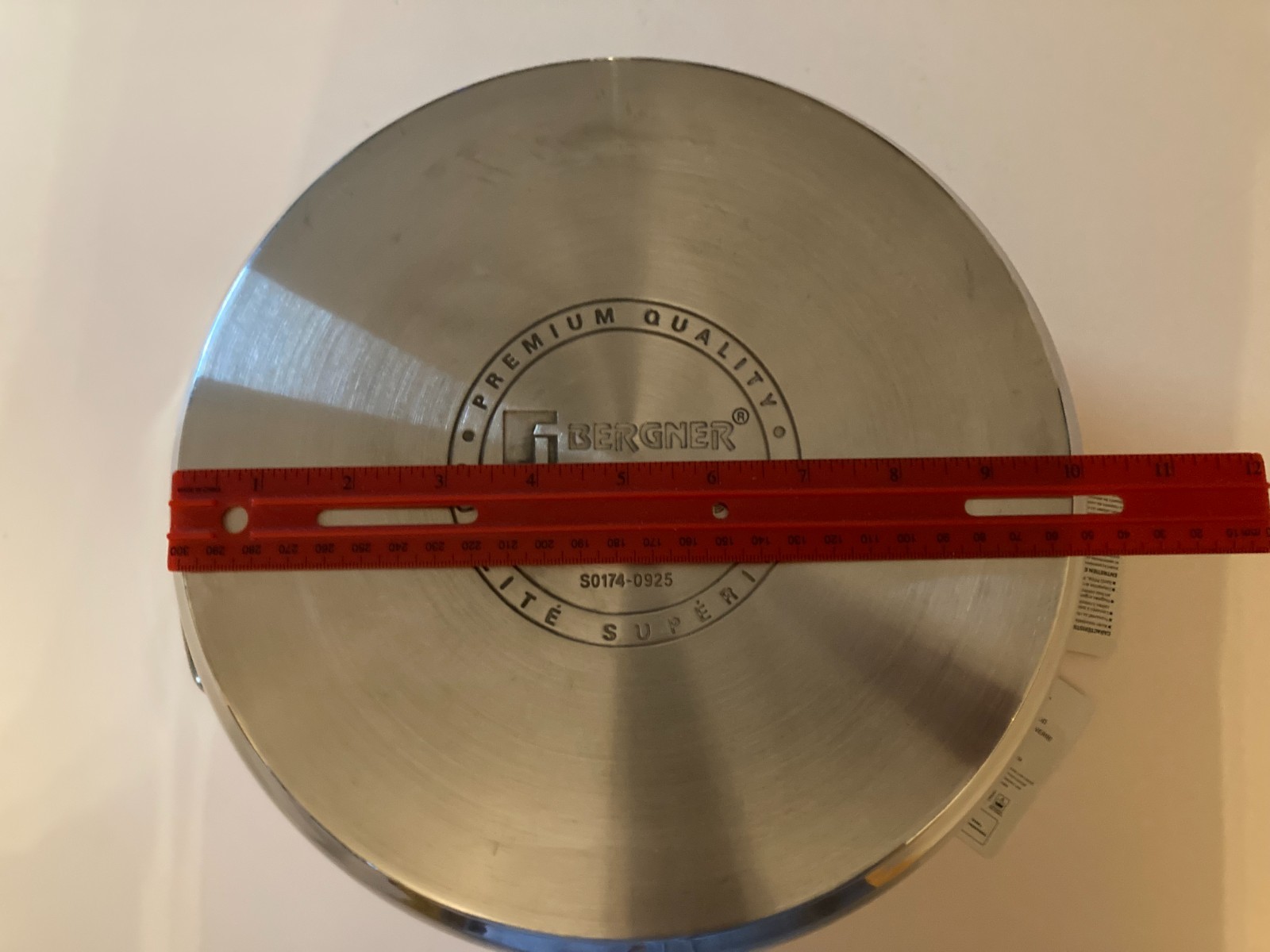 Bergner High Quality Stainless Steel S0174-0925 10 QT 9.5 L Stockpot NWT