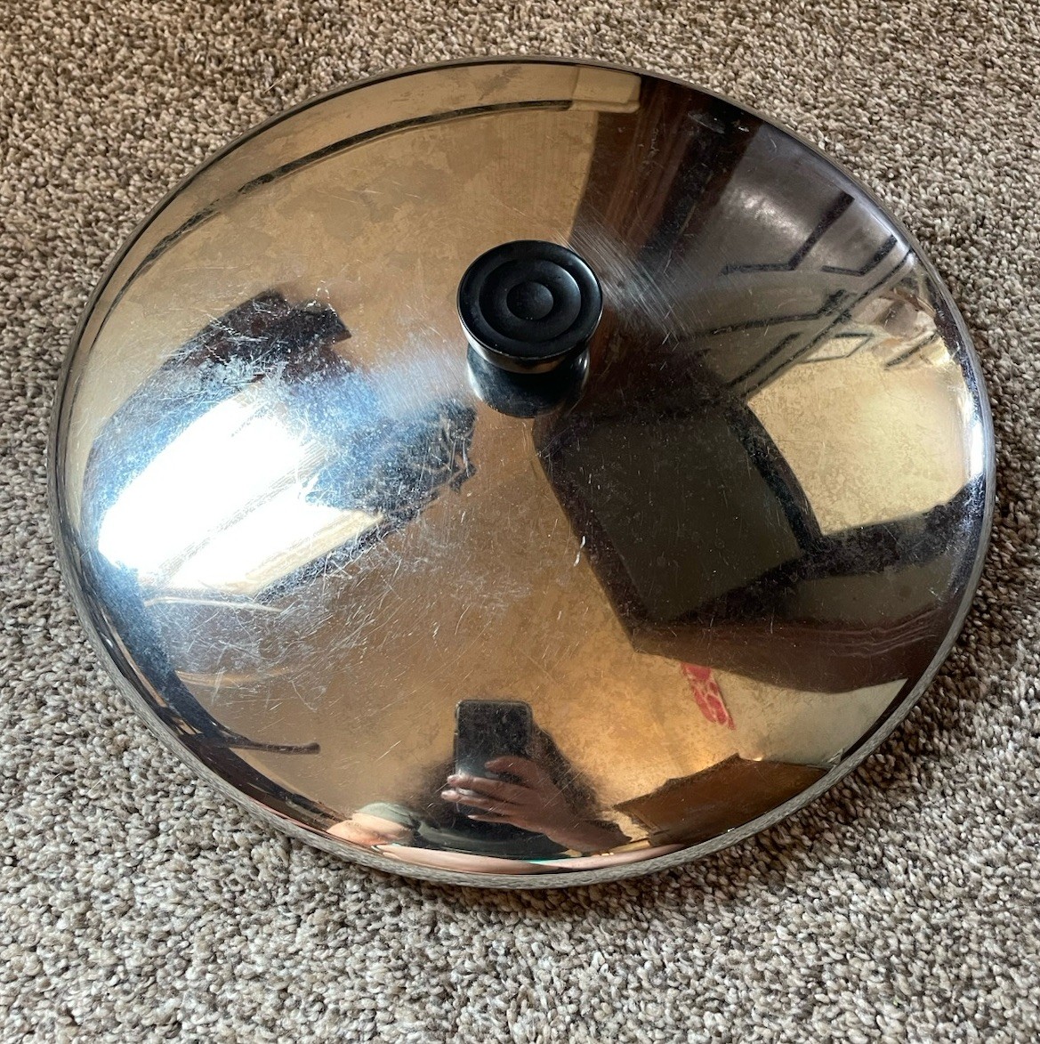 Revere Ware 12” Replacement Stainless Steel Pot Pan Lid Only