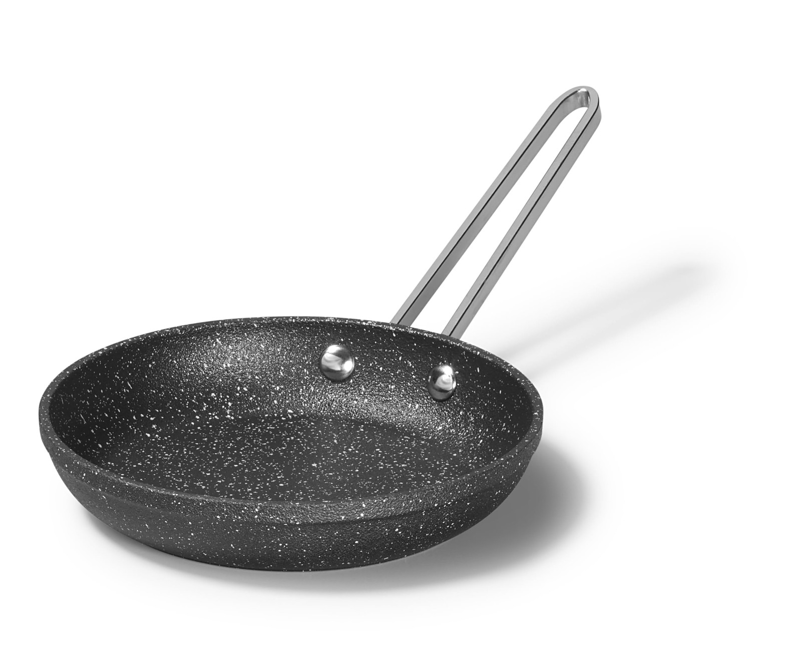 The Rock Non Stick Fry Pan 6.5 Inch Black Forged Aluminum Oven Safe Egg