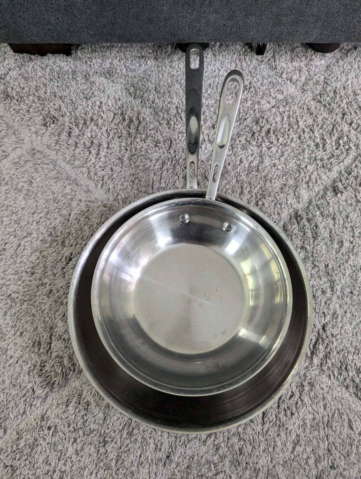 Emeril Lagasse Copper Core Skillet 8” and 10” Frying Saute Pan Stainless Lot
