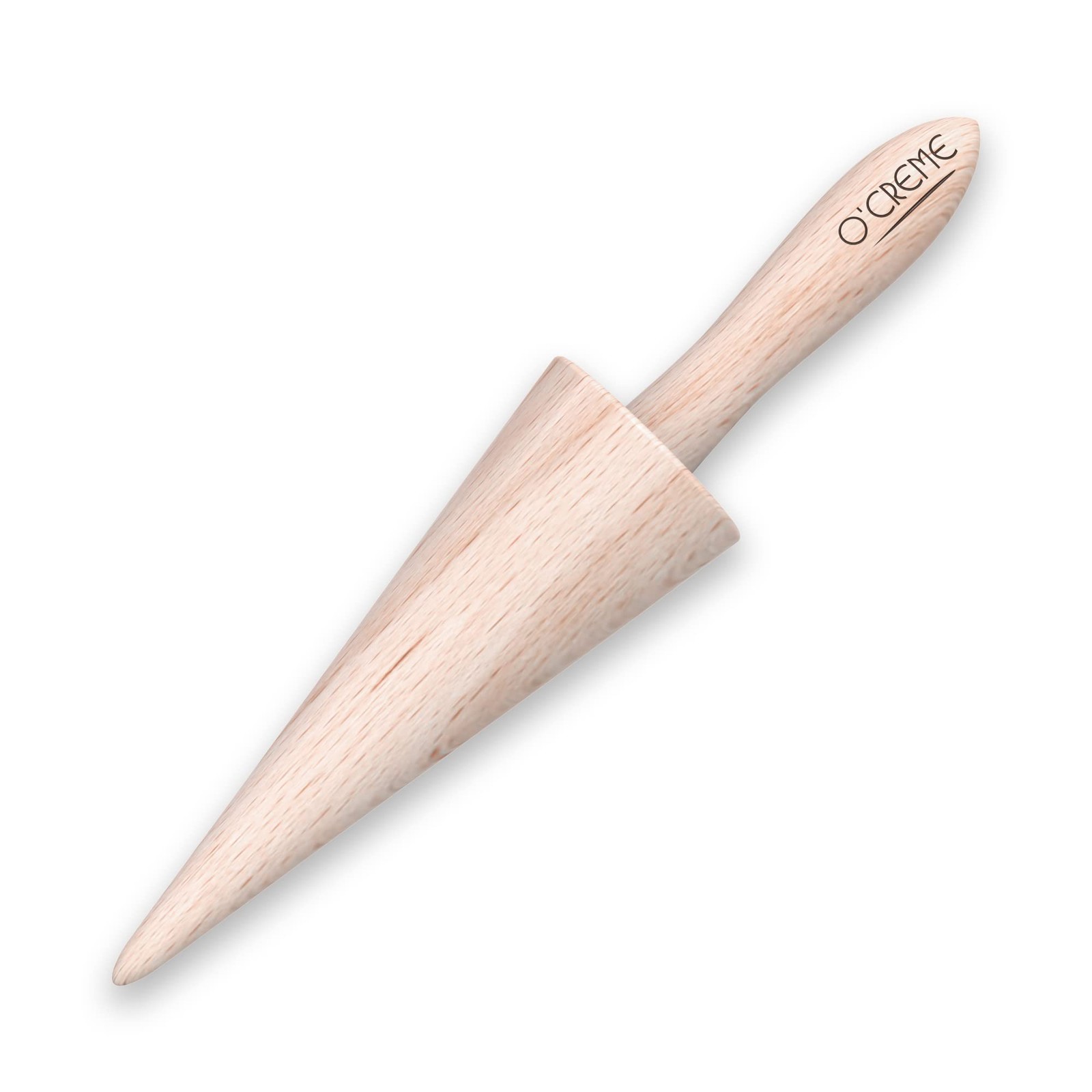 Pizzelle Roller/Krumkake Ice Cream Cone Mold 9.25 Inch Beechwood
