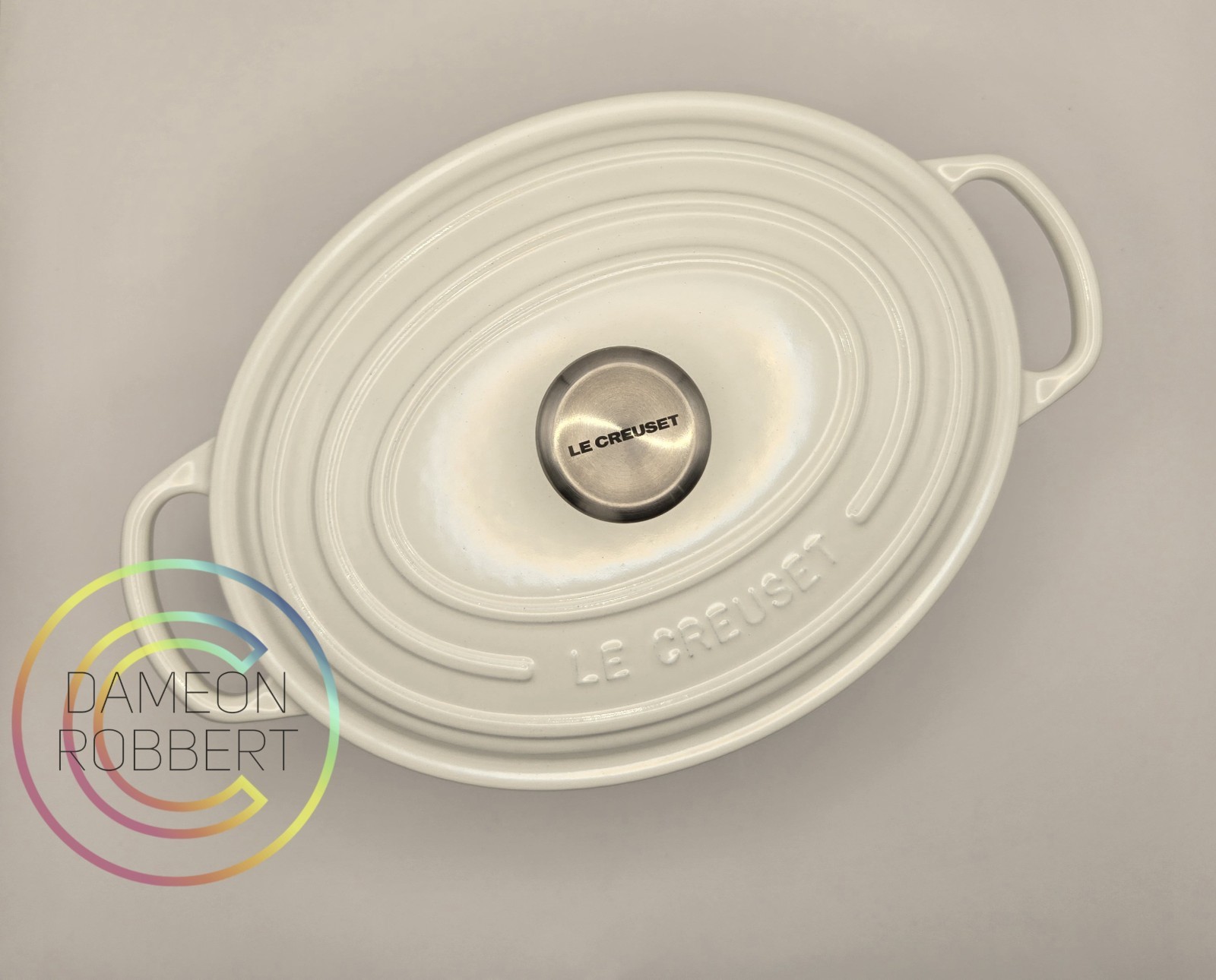 Le Creuset #23 2.75Qt Signature Oval Dutch Oven⚪Shiny White⚪NIB