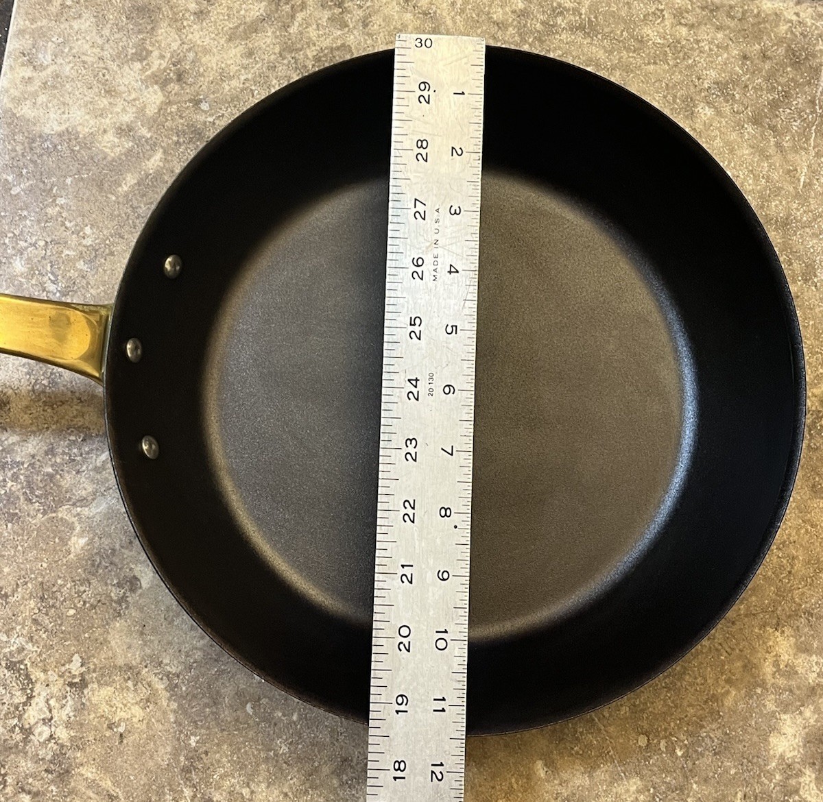 Made In Cookware X Tom Colicchio Carbon Steel Brass Handle Frying Pan 11 inch