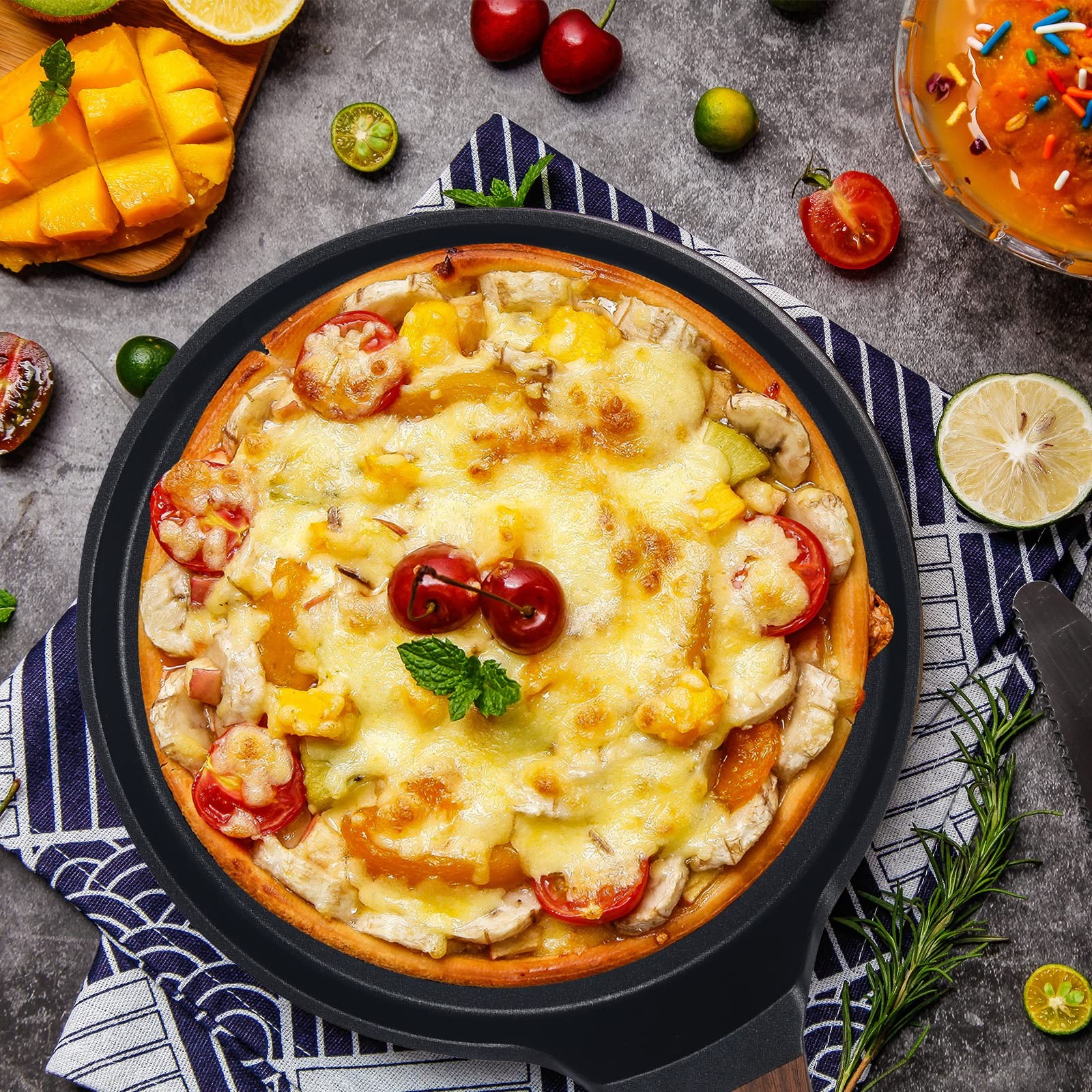 11 Inch Nonstick Crepe Pan Skillet Dosa Tawa Omelette Tortillas Griddle