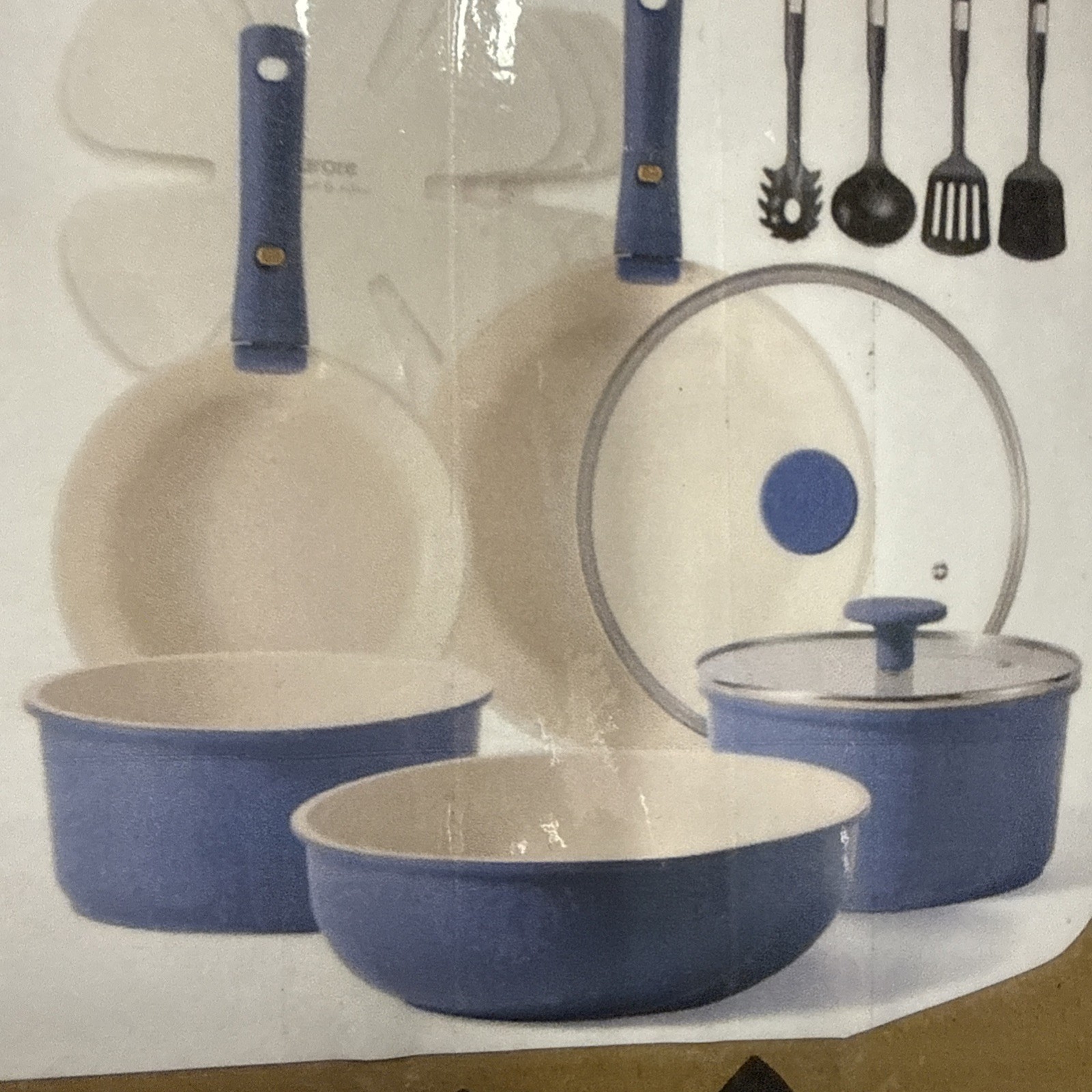 CAROTE 17pcs Pots and Pans Set, Nonstick Cookware Set Detachable Handle,